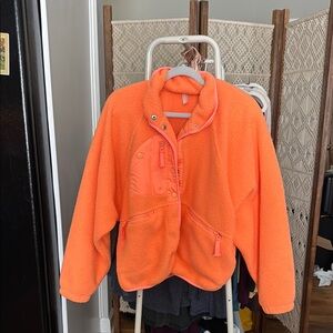 Vibrant Orange Kids Puffer Jacket